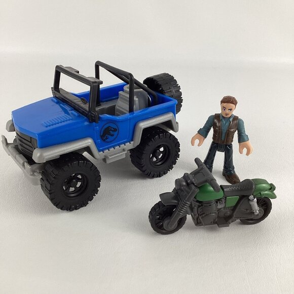 Fisher Price Imaginext Jurassic World Vehicle Owen Grady Figure Motorcycle 2018 - Picture 1 of 8